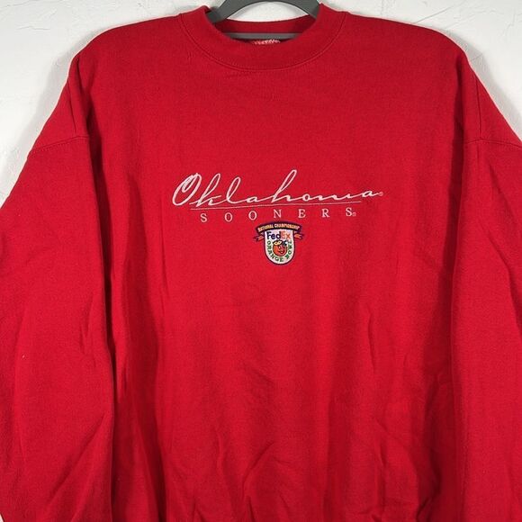 🏈 Vintage OKLAHOMA SOONERS College Football National Championship CREWNECK - EU - Picture 2 of 9